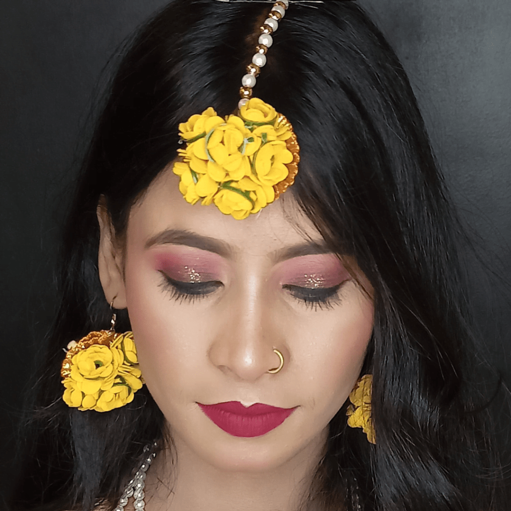 Haldi makeup